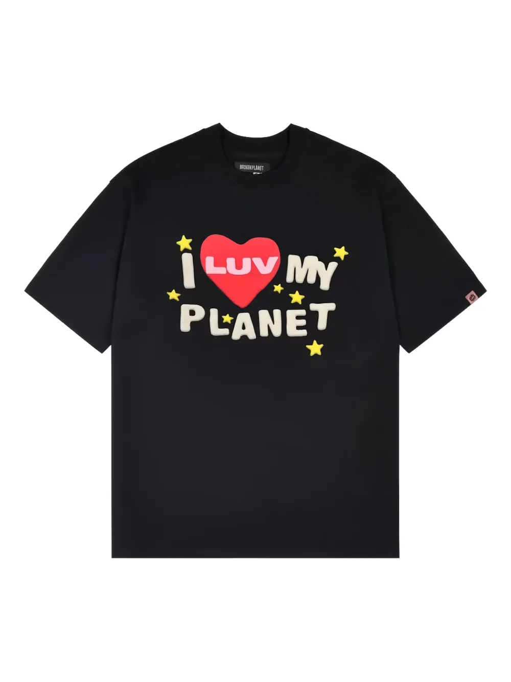 Broken Planet Graphic T-shirt In Black