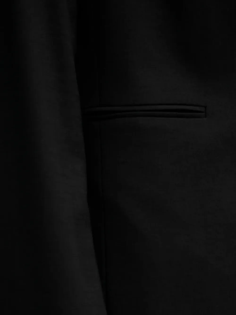 Benetton Buttoned Pocket Blazer In Black