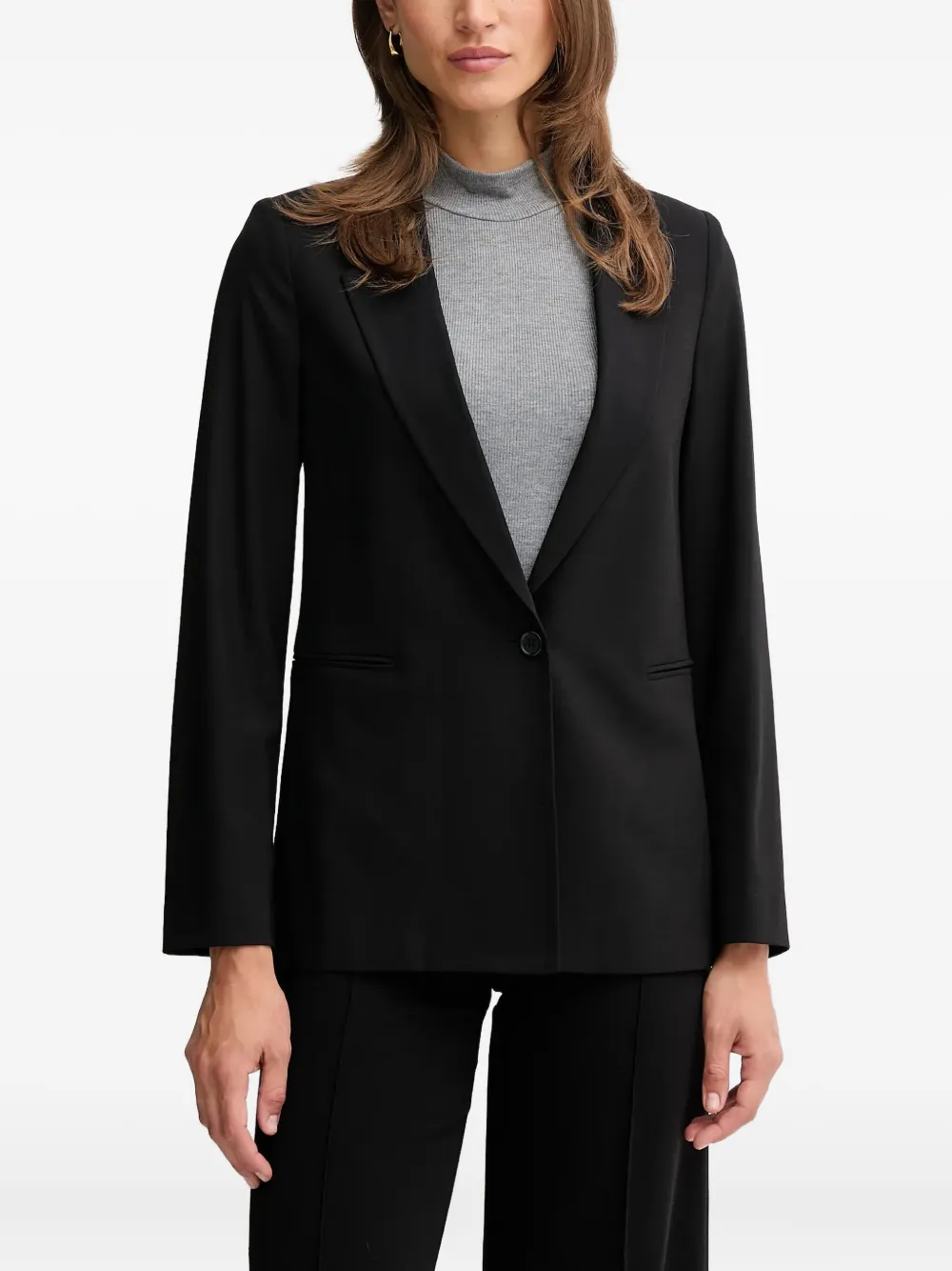 Benetton blazer con bolsillos | negro | Image 1