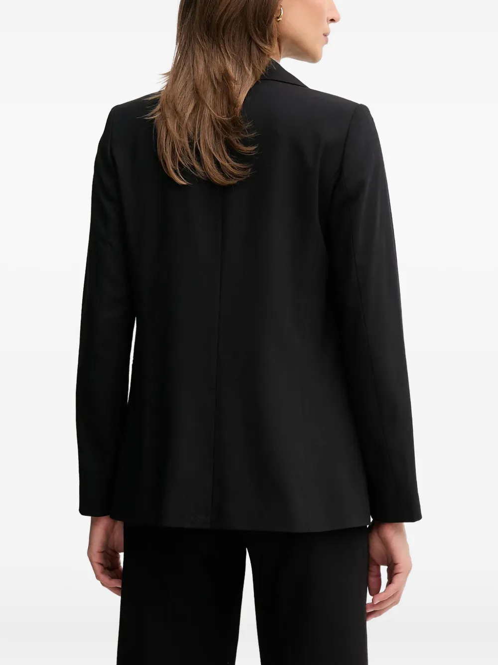 Benetton Buttoned Pocket Blazer In Black