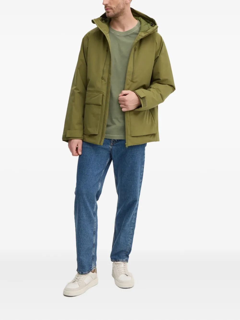 Benetton chaqueta con capucha y cremallera | Chamarras con capucha | Image 2