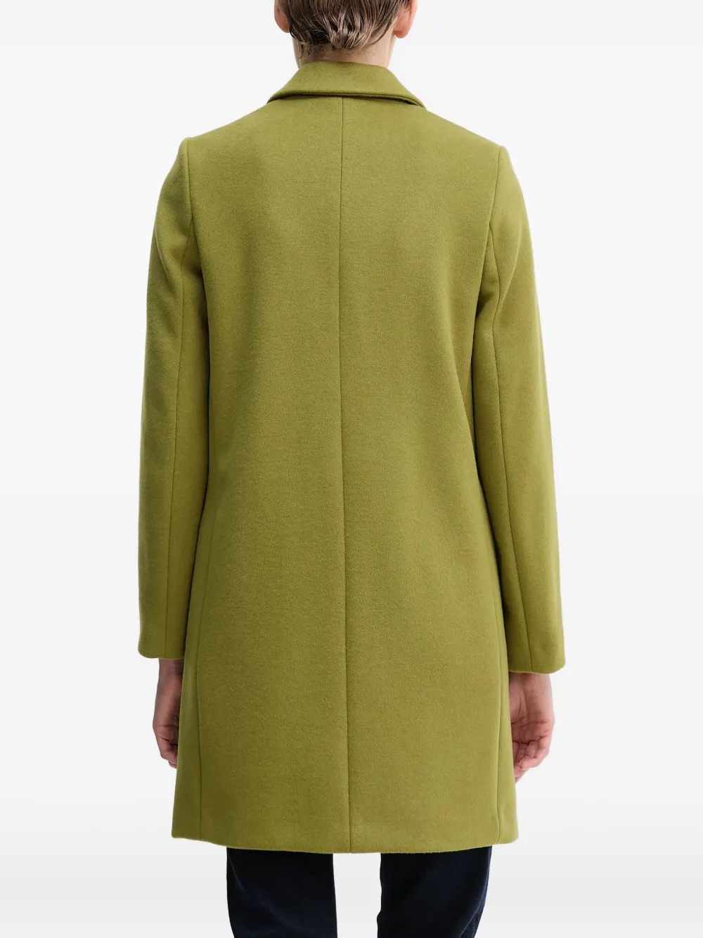 Benetton Jas met zak en knopen Groen