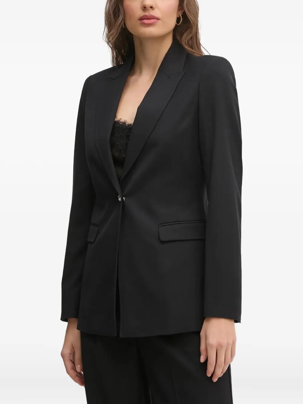 Benetton blazer con botones | negro | Image 1