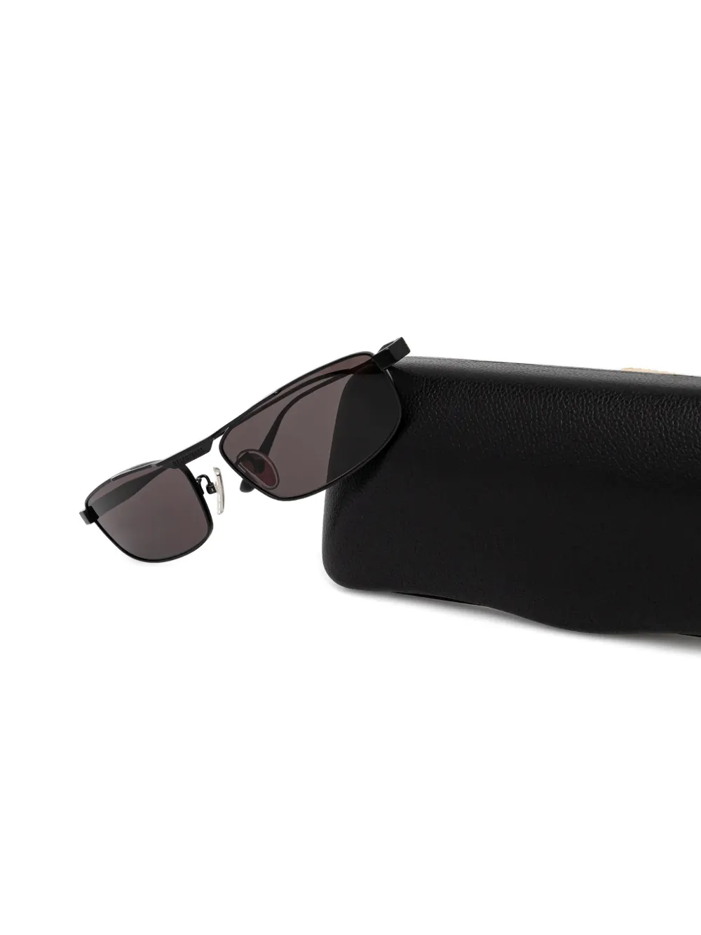 Balenciaga Eyewear Zonnebril met rechthoekig montuur Zwart