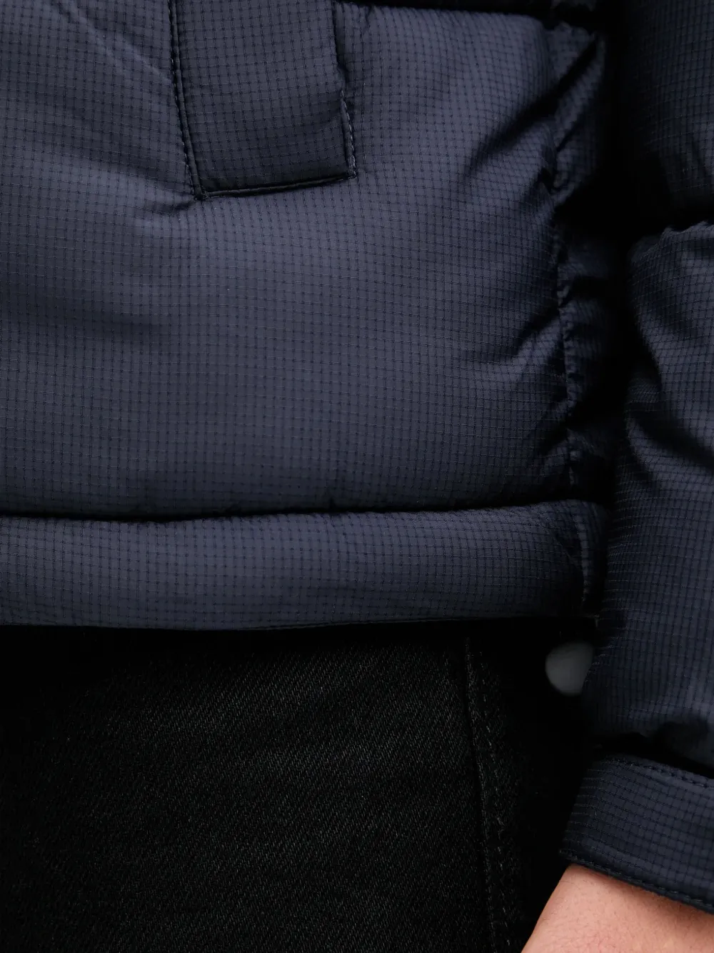 Benetton Padded Zip-fastening Jacket In Blue