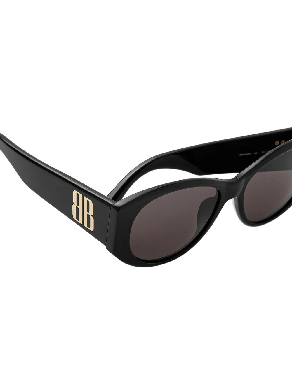 Balenciaga Eyewear Zonnebril met ovalen montuur en BB-logo Zwart