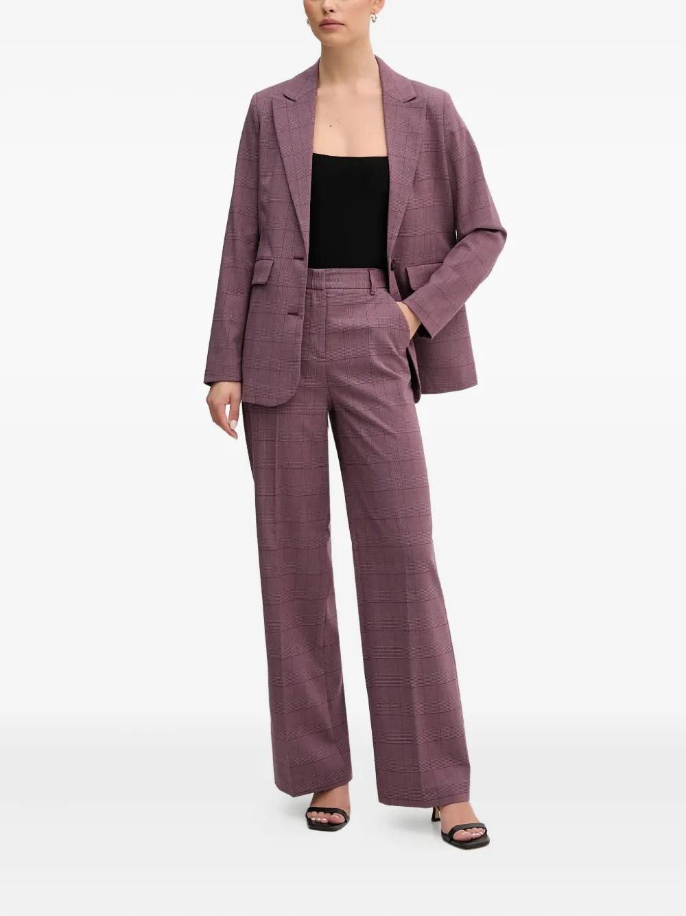 Benetton check-pattern button-fastening blazer | Blazers | Image 2