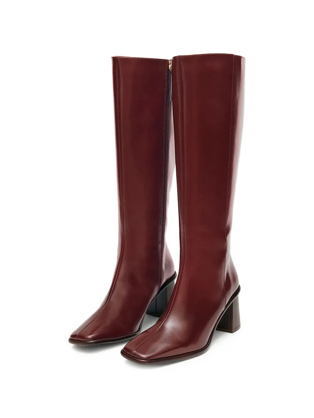  Alohas Botas Con Puntera Cuadrada - Rojo 