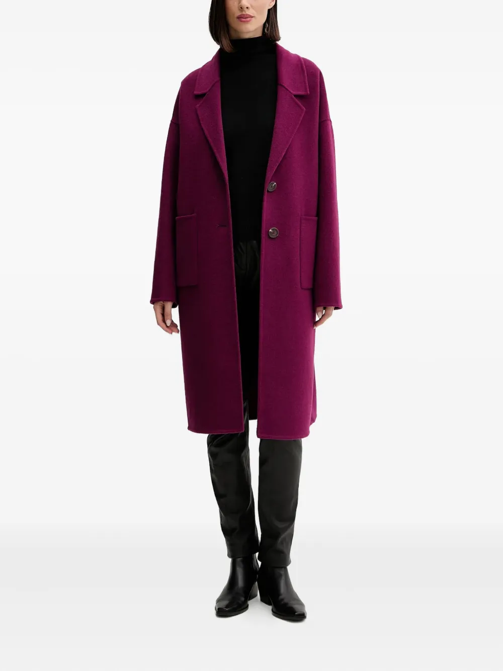 Benetton button patch-pocket coat | Single Breasted Coats | Image 2