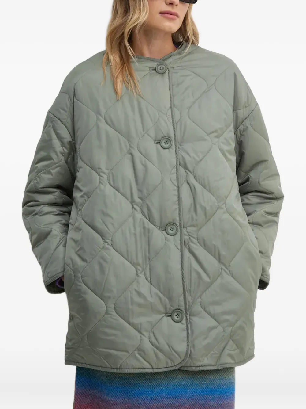 Benetton quilted jacket - Verde