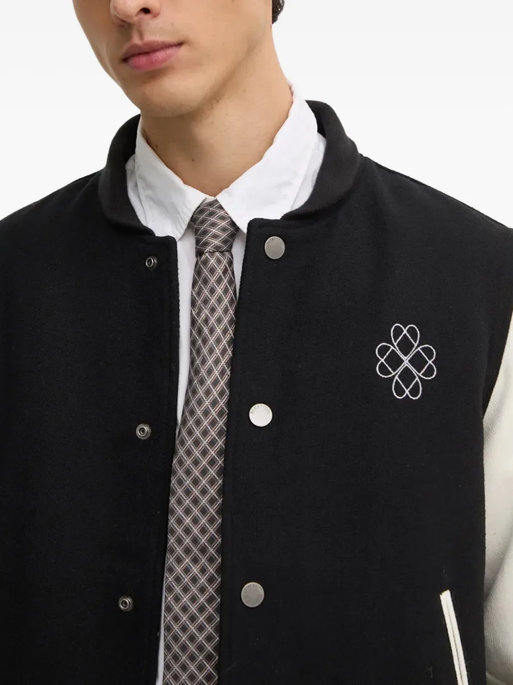 Benetton Button-fastening Jacket In Black