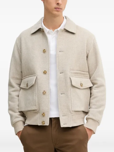 Benetton button flap-pocket jacket