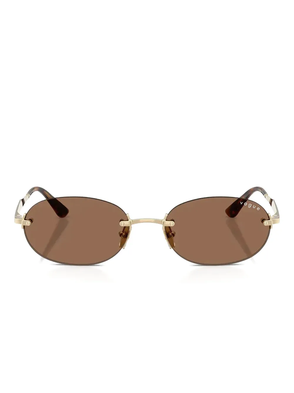 Vogue Eyewear Oval-frame Sunglasses In Gold