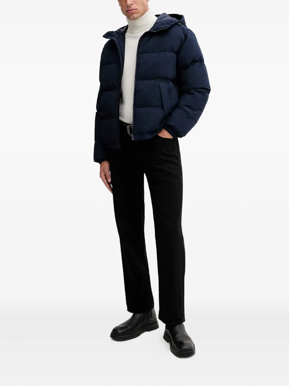 Benetton chaqueta con cremallera y capucha | Chamarras con plumón y capitonadas | Image 2