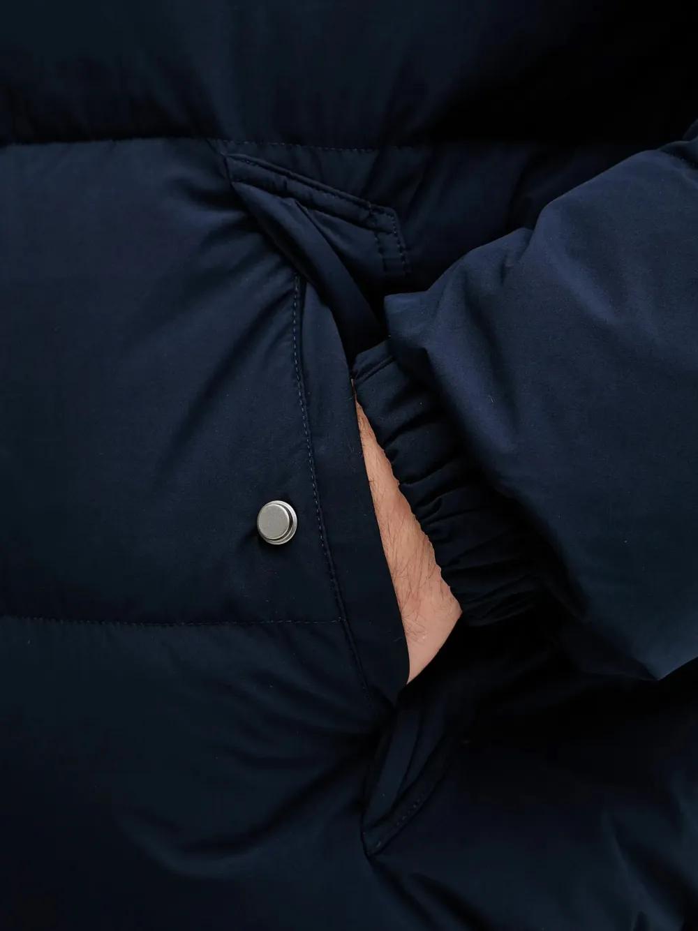 Benetton Hooded Zip Jacket In Blue