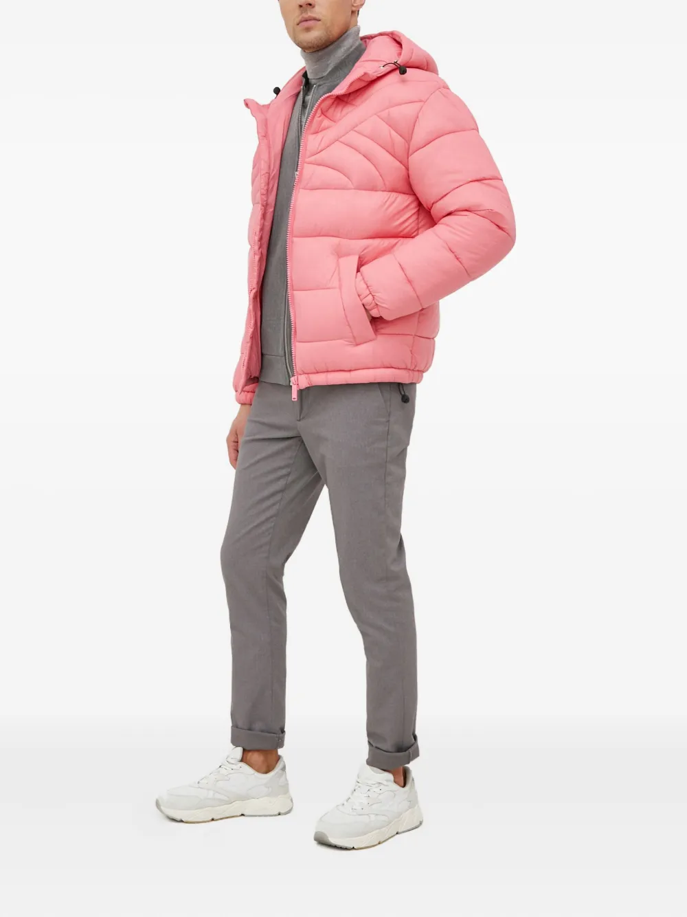 Benetton chamarra con capucha y cierre | Chamarras capitonadas | Image 2