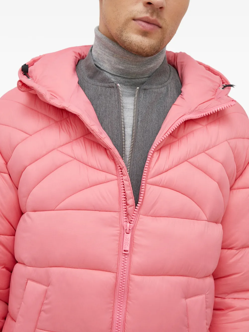 Benetton Jack met capuchon Roze