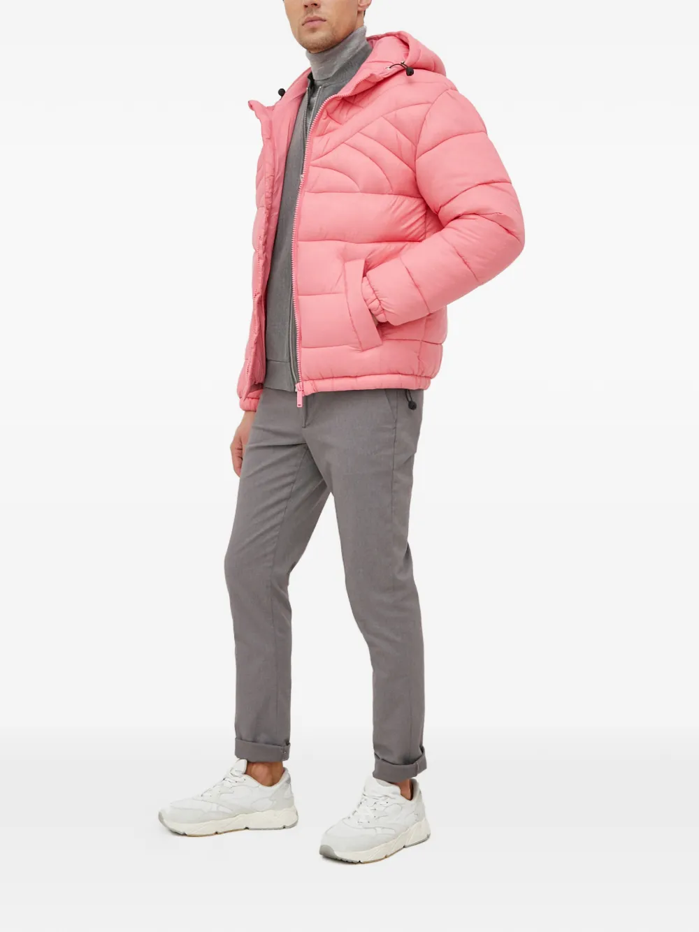Benetton Jack met capuchon Roze