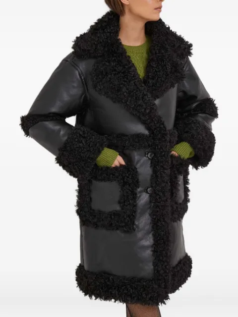 Benetton abrigo con bolsillos de parche