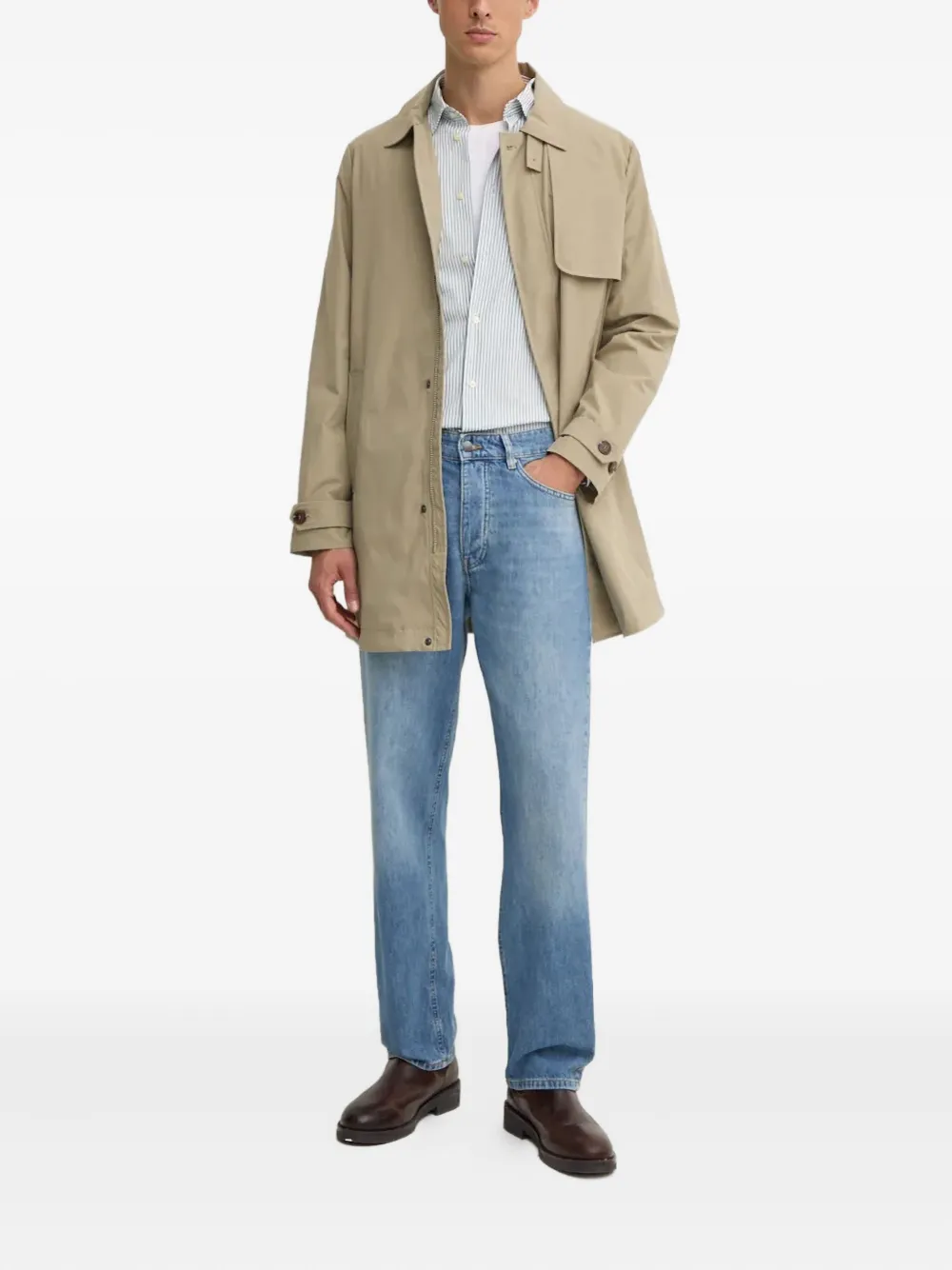 Benetton abrigo con cuello de pico | Gabardinas | Image 2