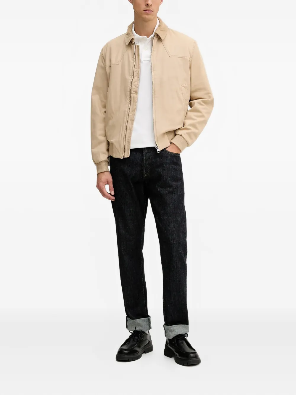 Benetton Jeans met knoopsluiting - Blauw