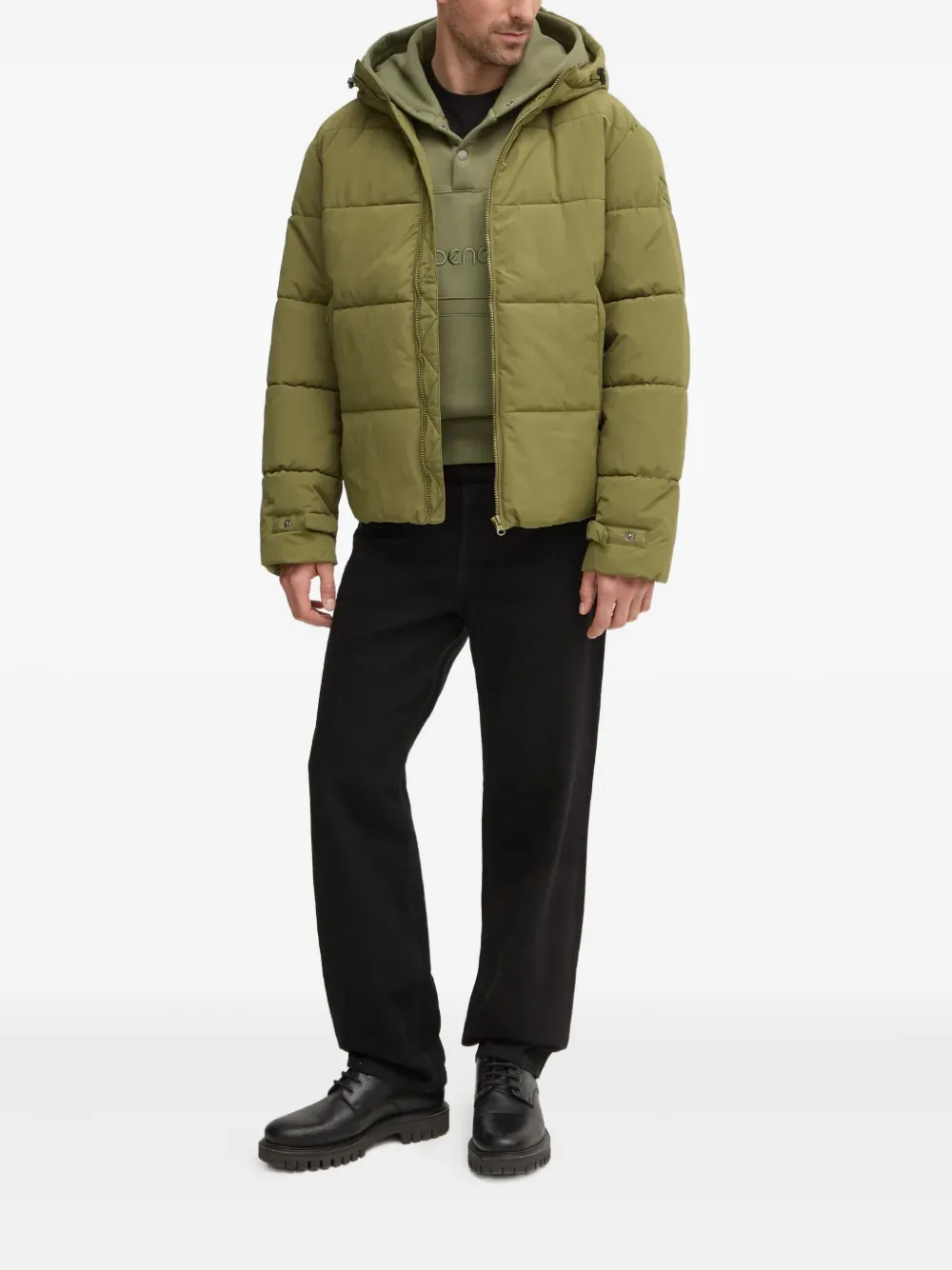 Benetton hooded padded jacket | Hooded Jackets | Image 2
