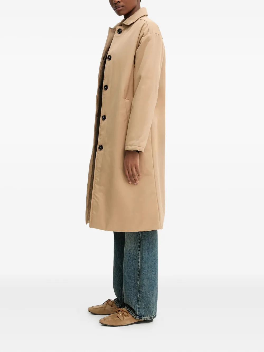 Benetton buttoned coat | Single Breasted Coats | Image 2