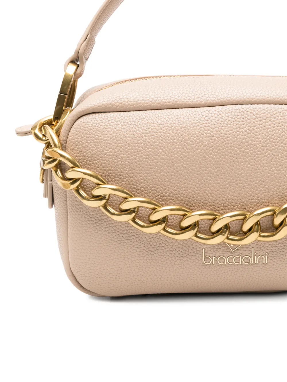Braccialini Chain Strap Satchel In Neutral