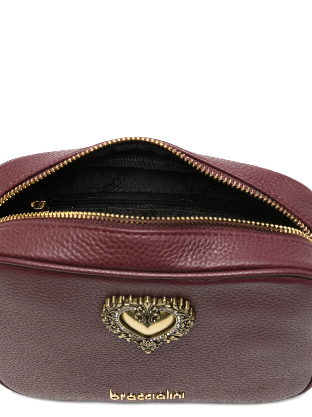 Braccialini Jinny Logo Chain Cross Body Bag In Burgundy