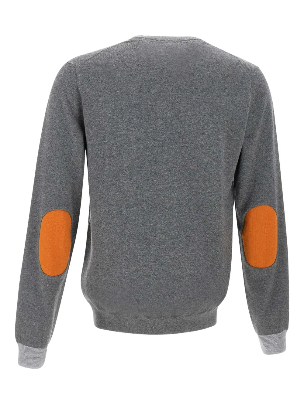 Sun68 Sweater met elleboogpatch en logo Grijs