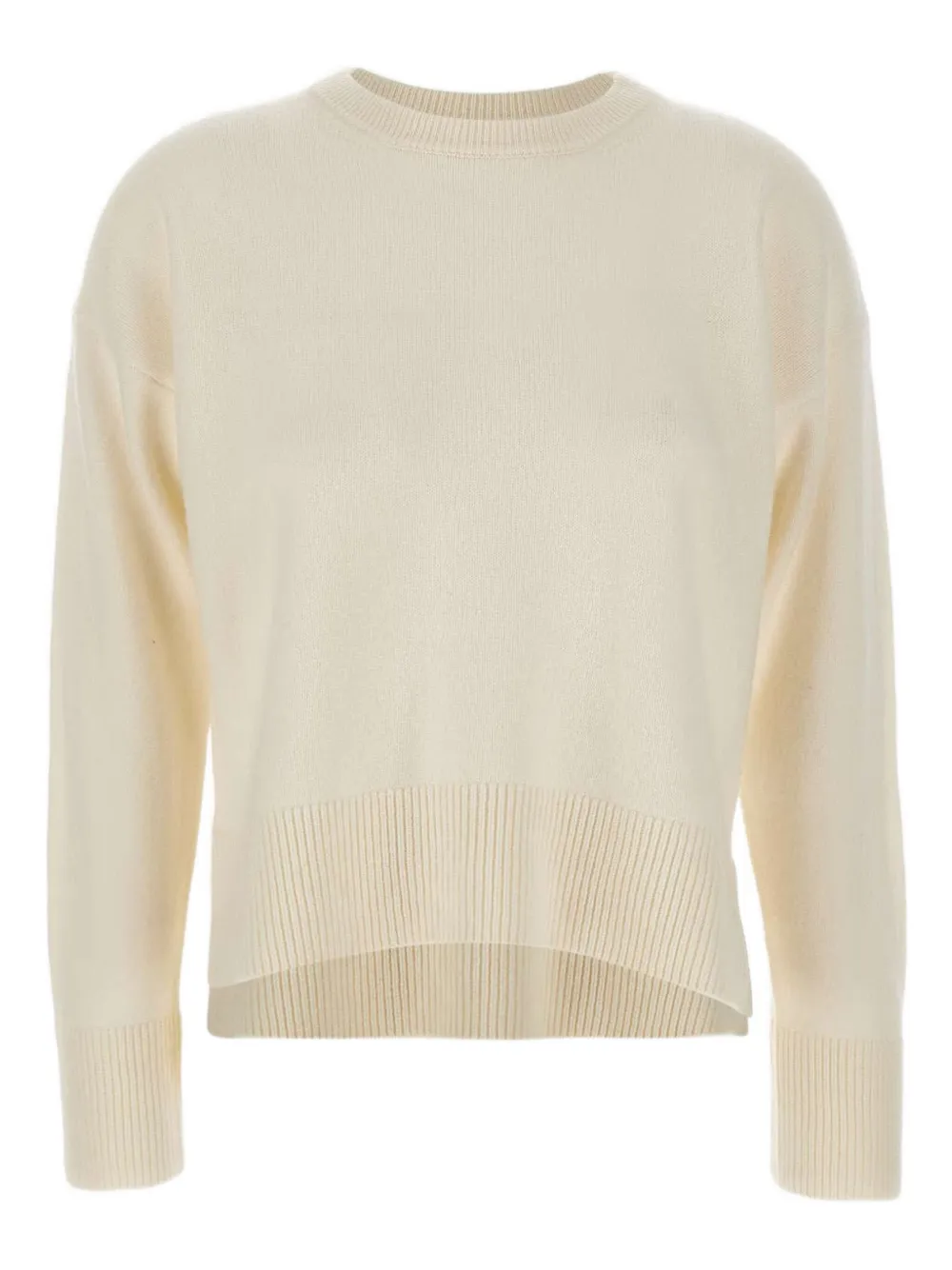 Filippo De Laurentiis Ribbed Crew Neck Sweater In Neutral