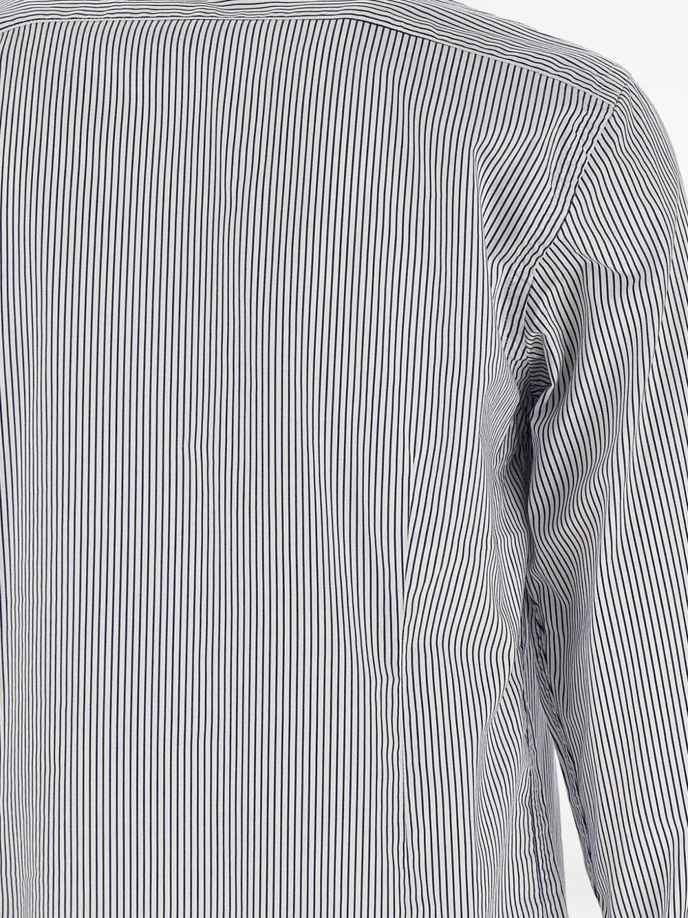 La Martina Gestreept overhemd met geborduurd logo Wit