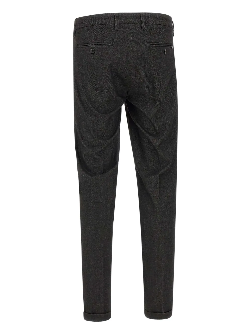 Re-hash Mucha10 Belt-loops Turn-up Trousers In Gray