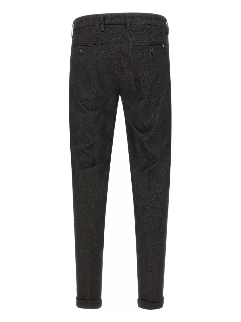 Re-hash Mucha10 Belt-loops Turn-up Trousers In Gray