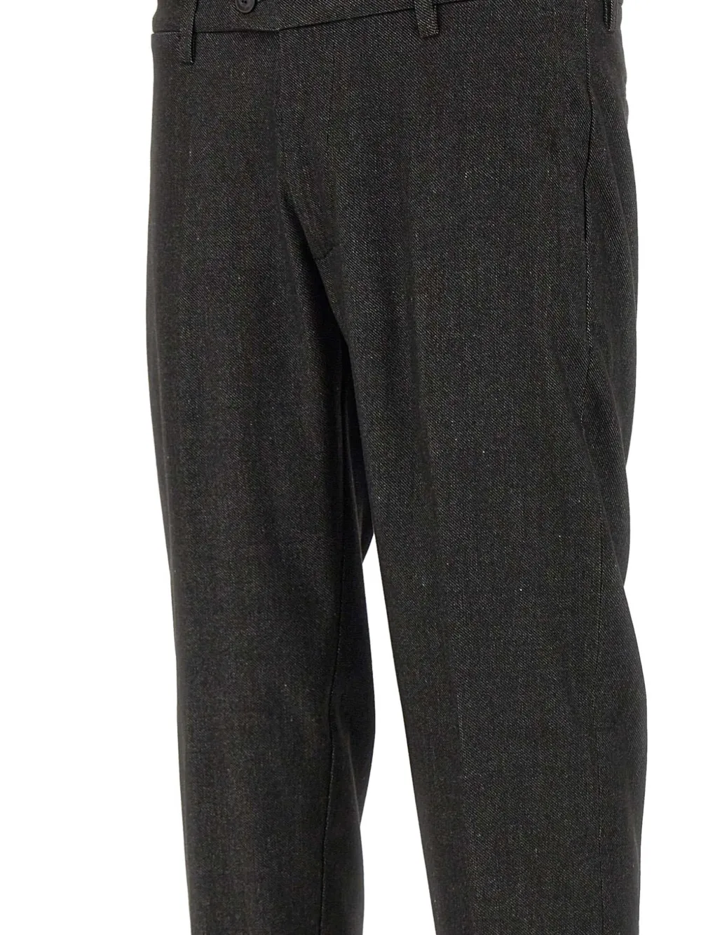 Re-hash Mucha10 Belt-loops Turn-up Trousers In Gray