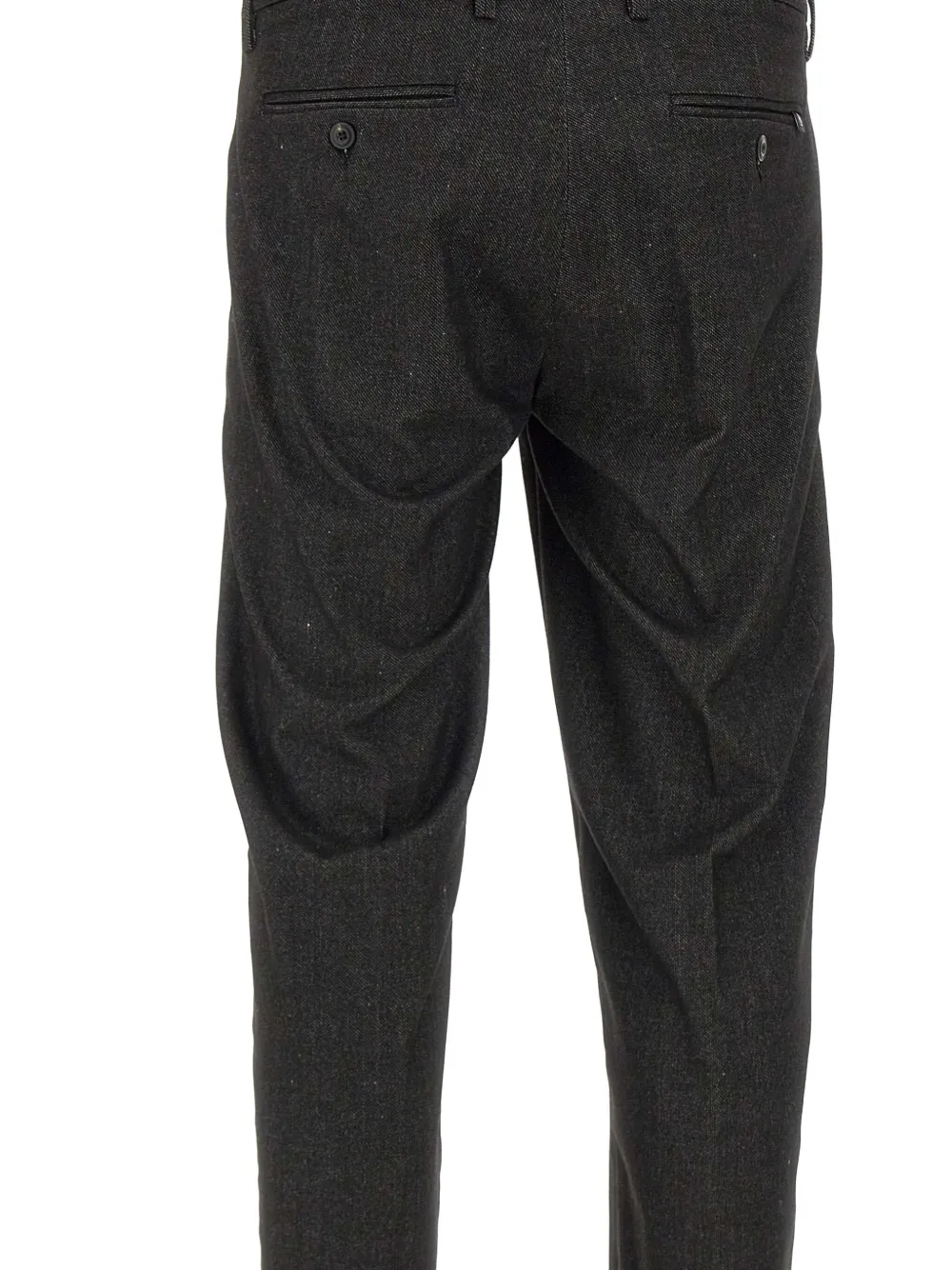 Re-hash Mucha10 Belt-loops Turn-up Trousers In Gray