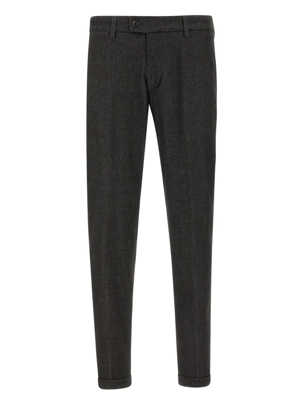 Re-hash Mucha10 Belt-loops Turn-up Trousers In Gray