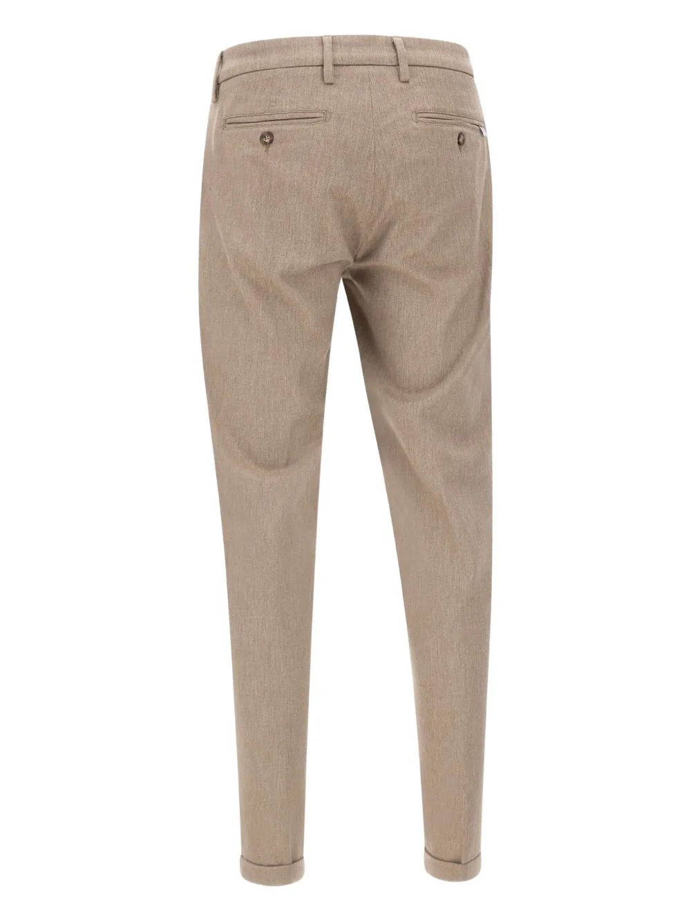 Re-hash Mucha10g Welt-pockets Turn-up Trousers In Neutral