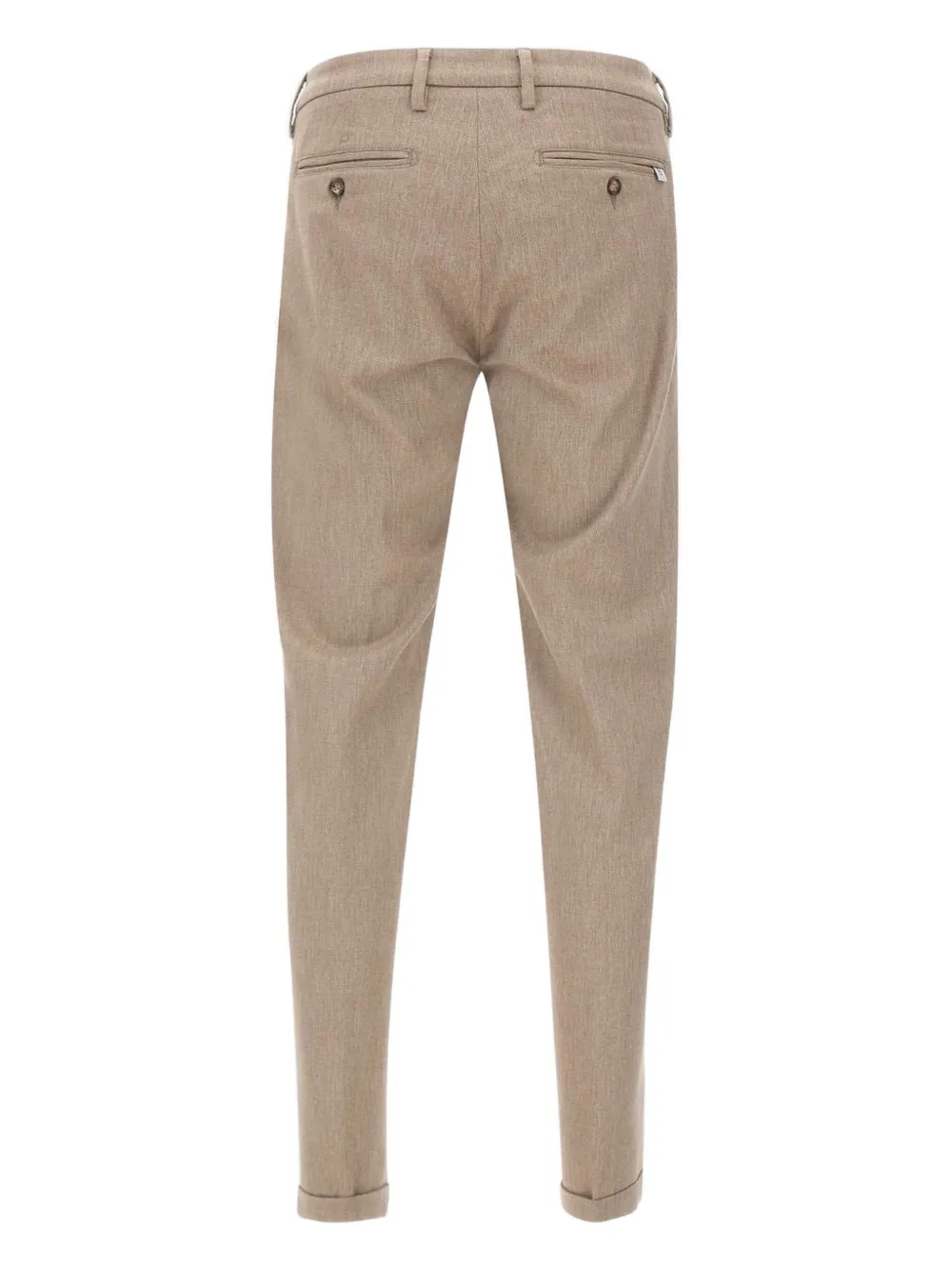 Re-Hash Mucha10g welt-pockets turn-up trousers - Beige