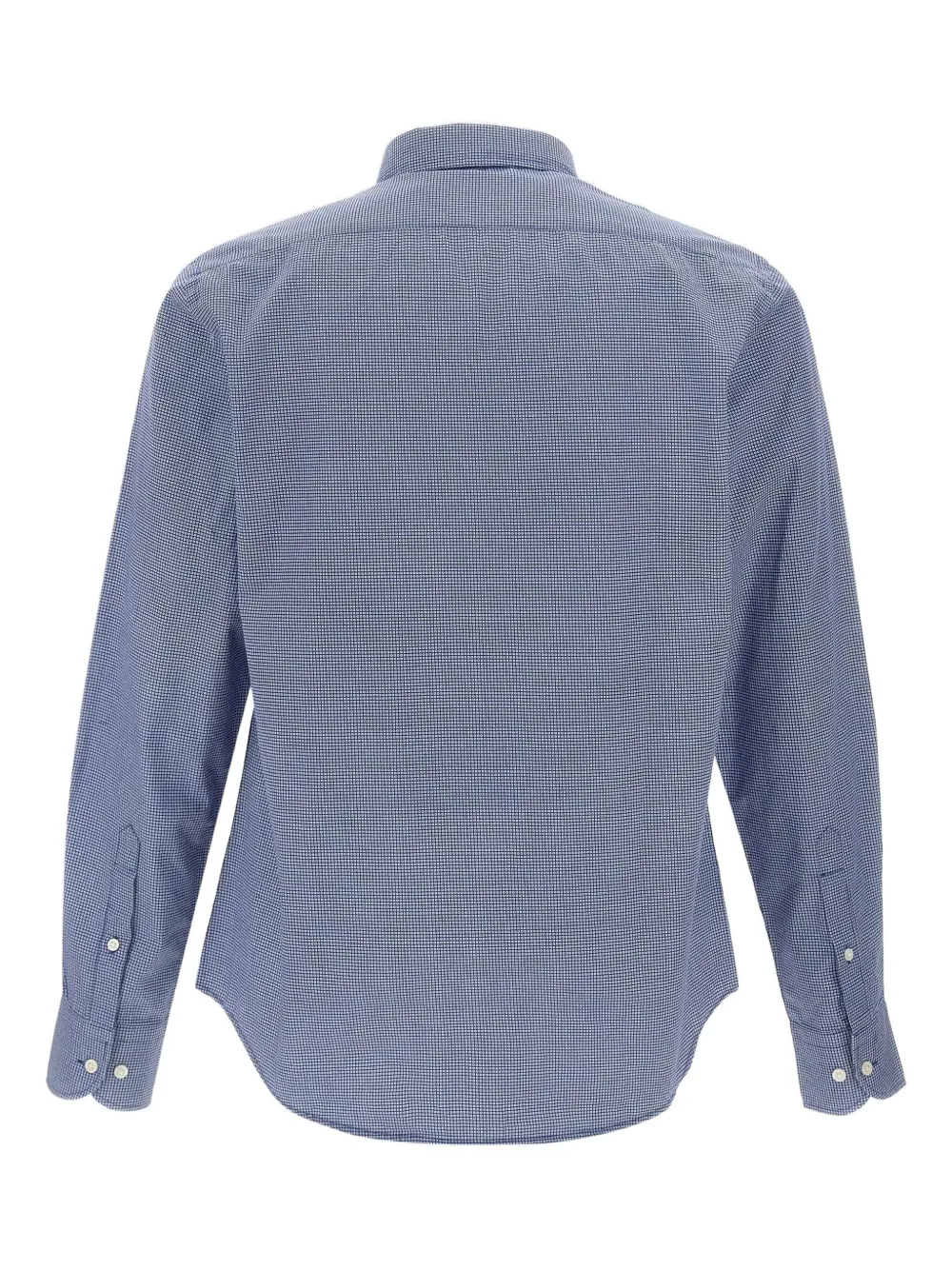 La Martina micro-dot-pattern long-sleeves shirt - Blauw