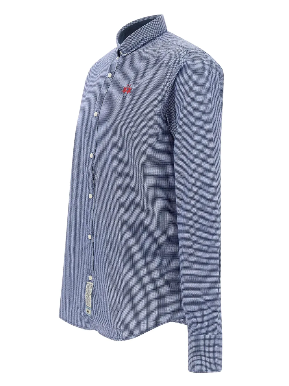 La Martina Overhemd met stippen en lange mouwen Blauw