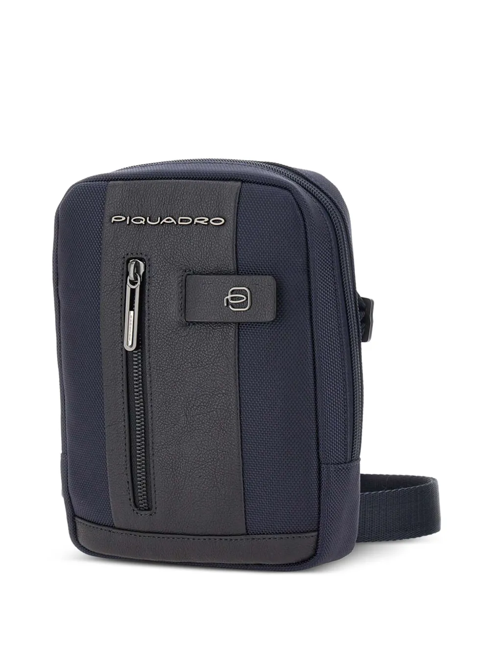 PIQUADRO Schoudertas met rits en zak Blauw