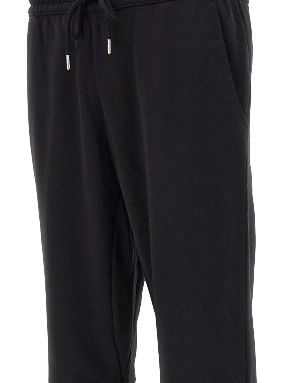 Sun 68 Drawstring Embroidered-logo Track Pants In Black