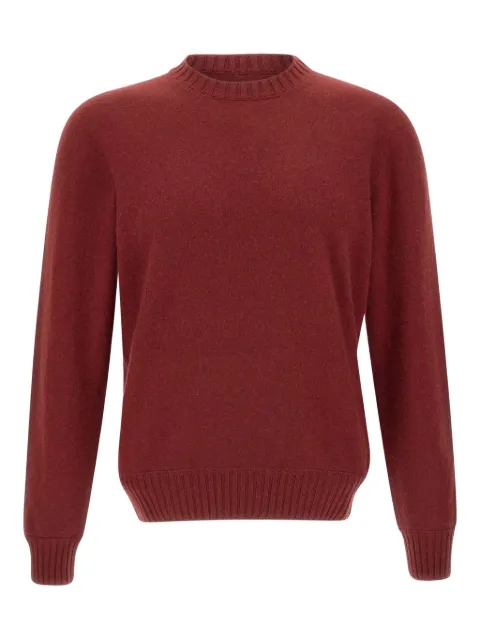 Gran Sasso suéter tejido de canalé con cuello redondo