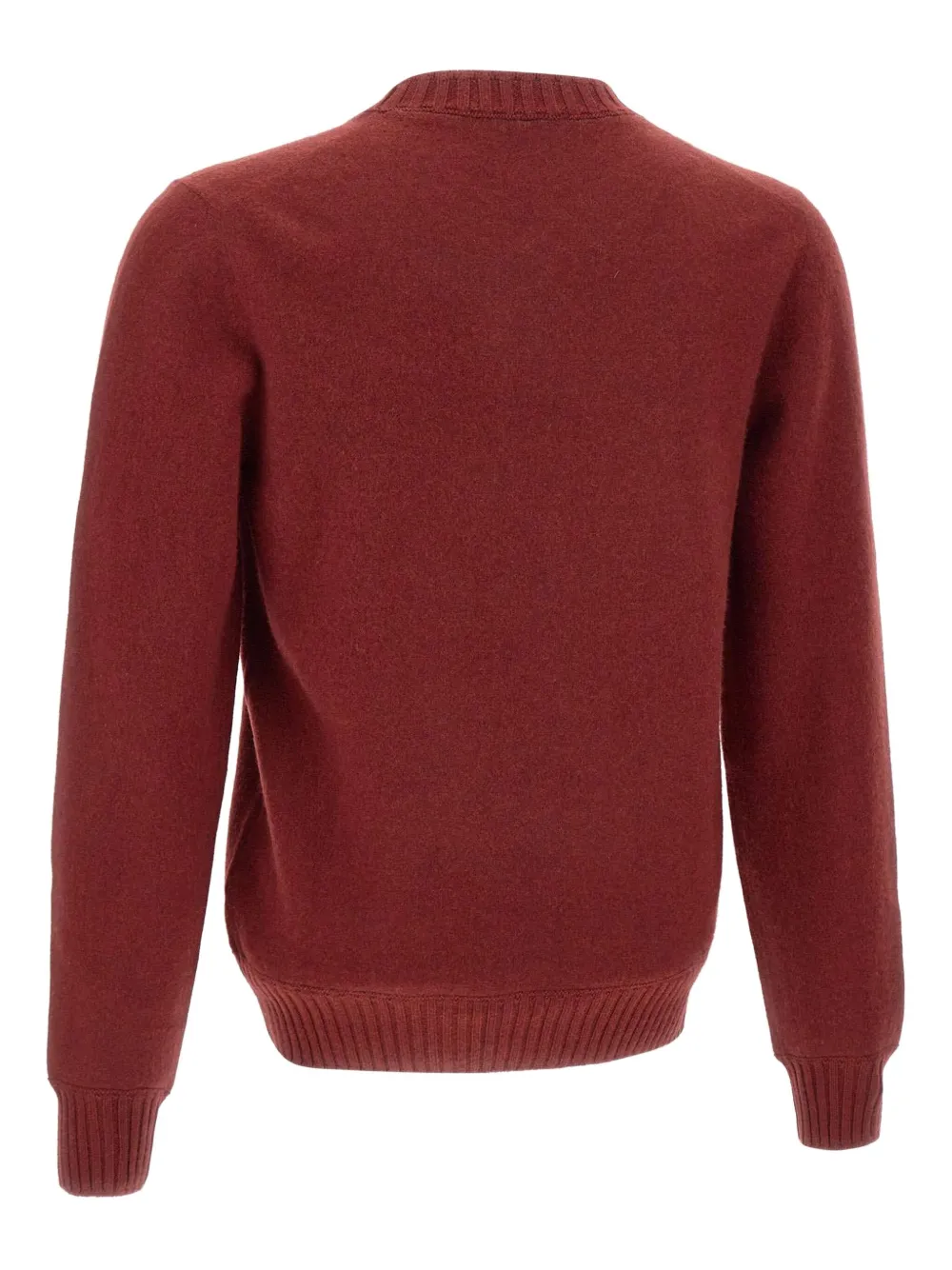 Gran Sasso Geribbelde sweater met ronde hals Rood