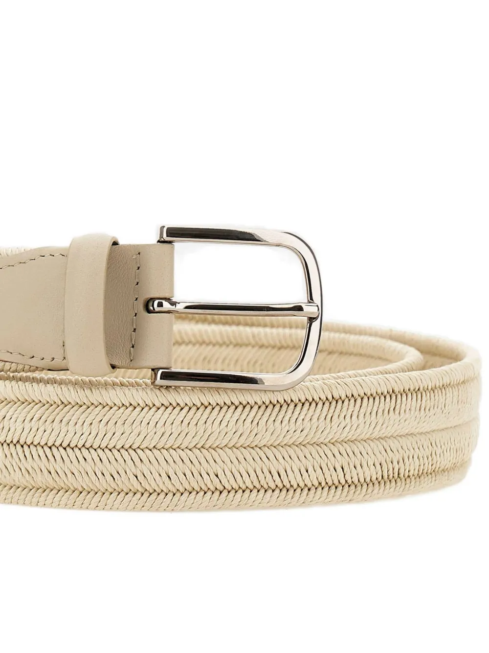 Orciani Geweven elastische riem Beige