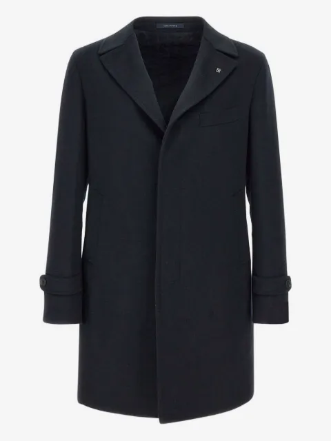 Tagliatore peak lapel buttoned coat