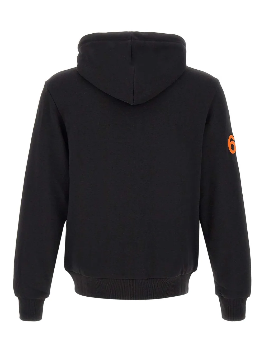 Sun 68 Zip-up Embroidered-logo Hoodie In Black