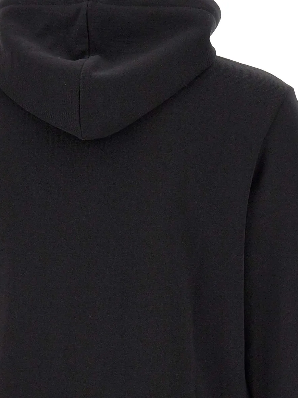 Sun 68 Zip-up Embroidered-logo Hoodie In Black