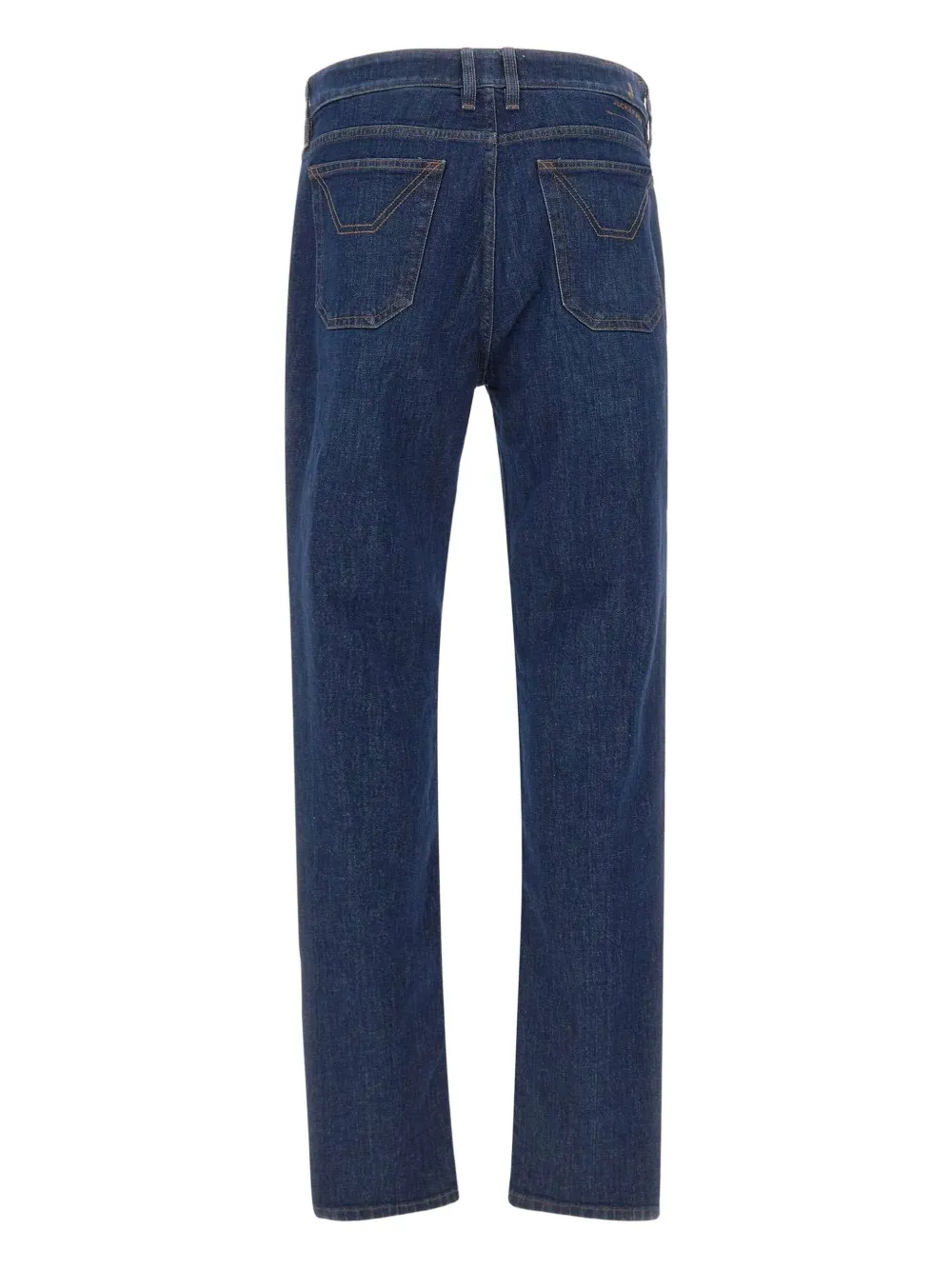Jeckerson John Five-pockets Embroidered-logo Jeans In Blue